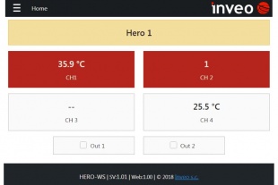 HERO - Ethernet Digital IO, Voltage, Temperature, Humidity Alarm and Control