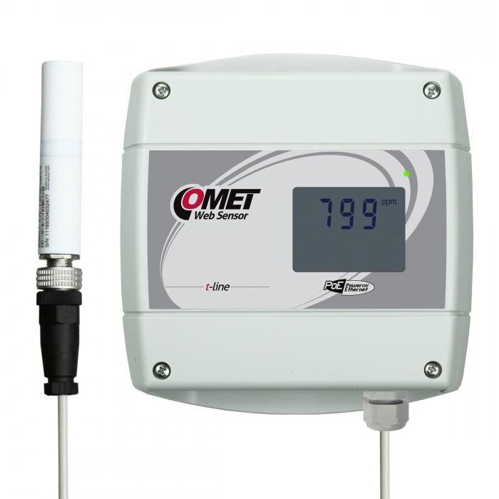 T5641 -- WebSensor with PoE - remote CO2 concentration with Ethernet interface