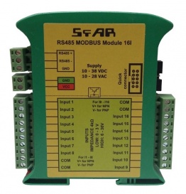 MOD-16I - RS485 Modbus 16 Channel Digital Input with Pulse Counting RTU