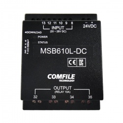 MSB610L-DC - CuBloc PLC - 6 Inputs, 4 Relays, RS232