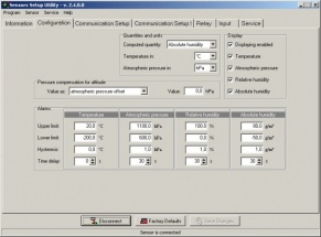 T3311 Temperature and humidity probe with RS232 output