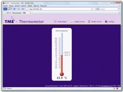 TME - Ethernet Thermometer with Web Server, SNMP and email Alarms