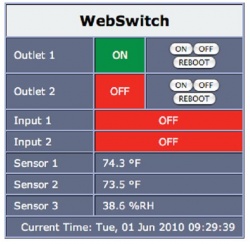 WebSwitch PLUS - Ethernet Reboot and Power Switch with Digital and Temperature Inputs