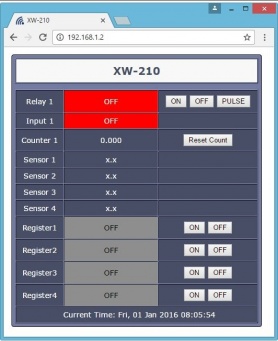 XW-210-I - Wifi Relay , Digital Input, Temperature Input Module