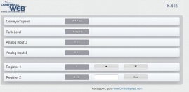 X-418-I Web-Enabled Analogue Input Programmable Controller
